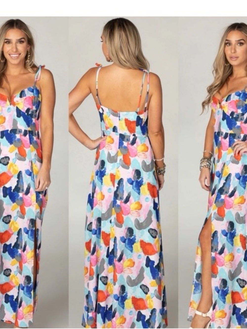 Buddy Love Watercolor Maxi Dress - Picture 2 of 3